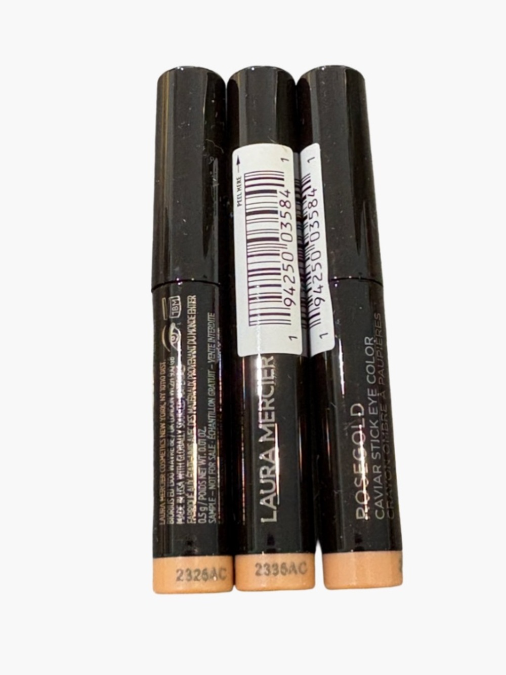 Laura Mercier Rose Gold Caviar Stick Cream Eyeshadow 3 pack New Sealed - Picture 3 of 4